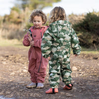 Leaf Camo Waterproof Packable Puddlesuit