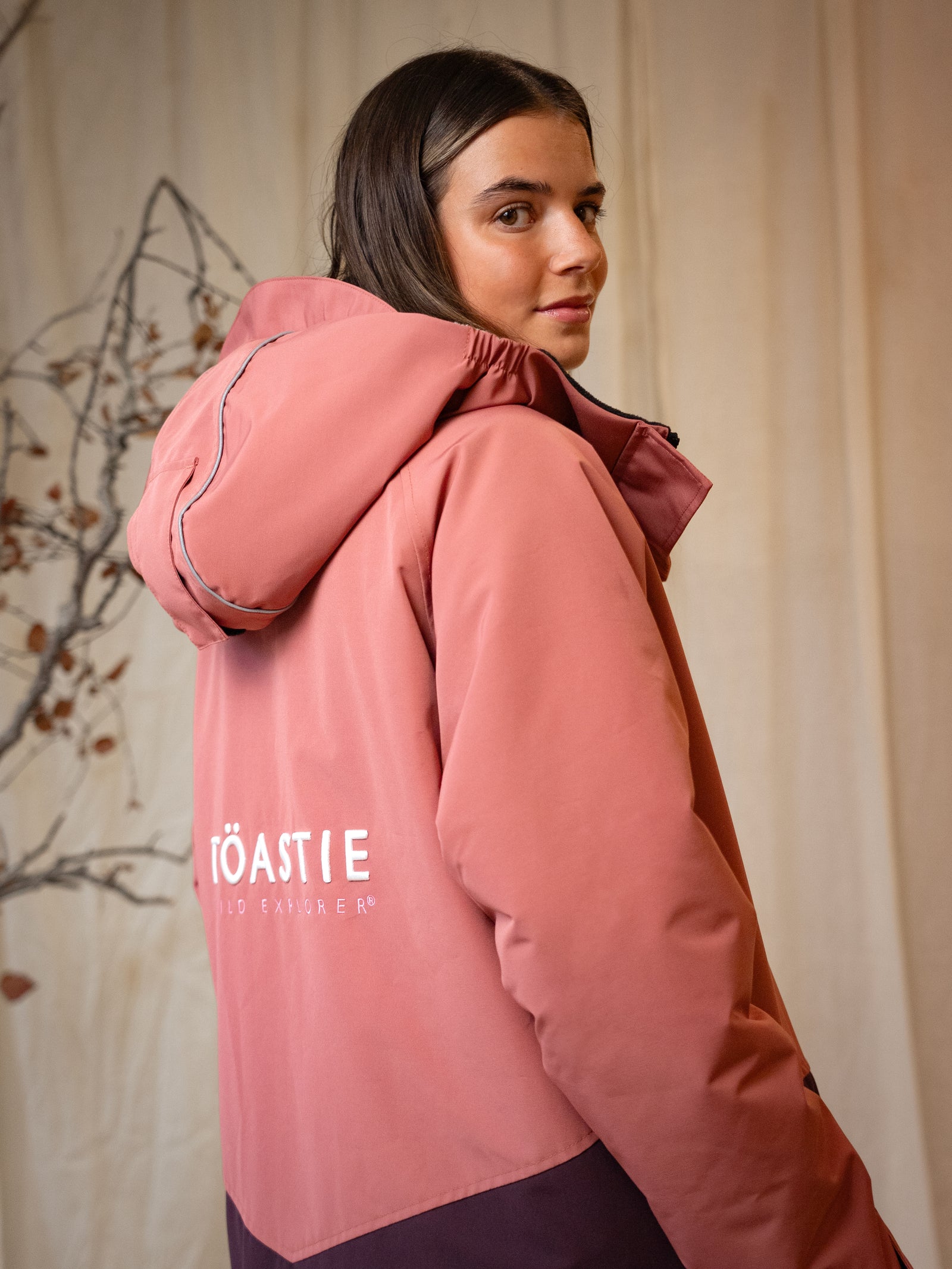 Adult Weatherproof Changing Robe | Rose Pink