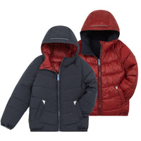 Ink Navy | Burgundy EcoReversible Puffer 1-6yrs only