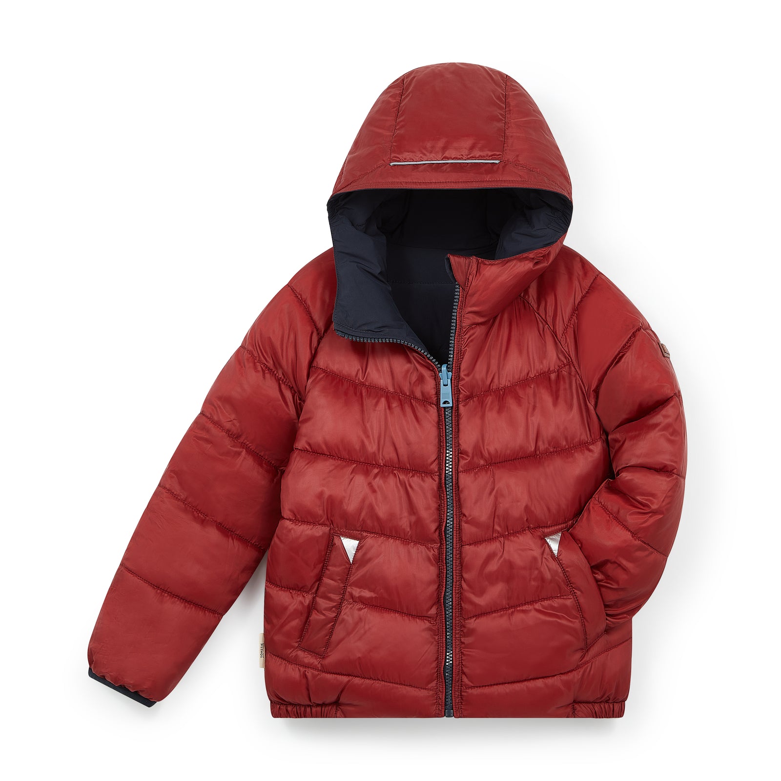 Ink Navy | Burgundy EcoReversible Puffer