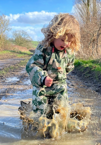 Leaf Camo Waterproof Packable Puddlesuit