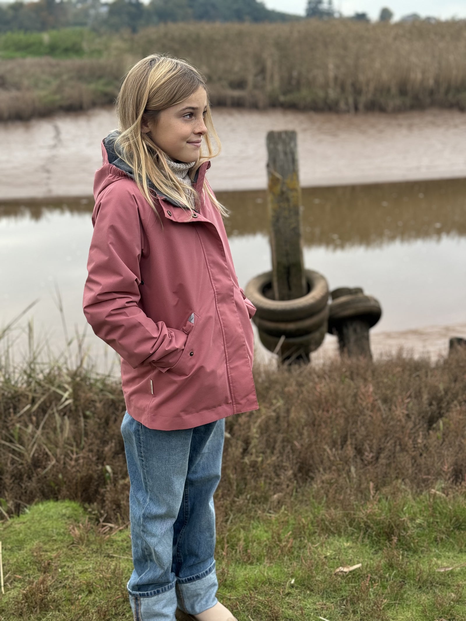 All Season Waterproof Raincoat | Dusky Pink