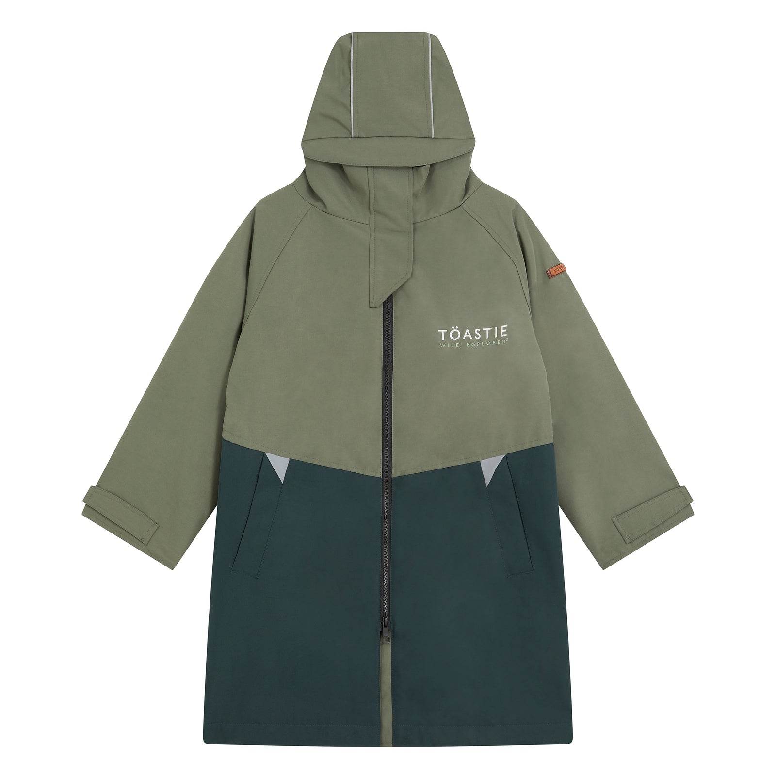 Kids Weatherproof Changing Robe | Antique Olive