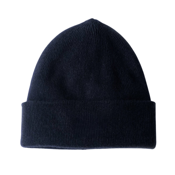 NAVY CASHMERE BEANIE