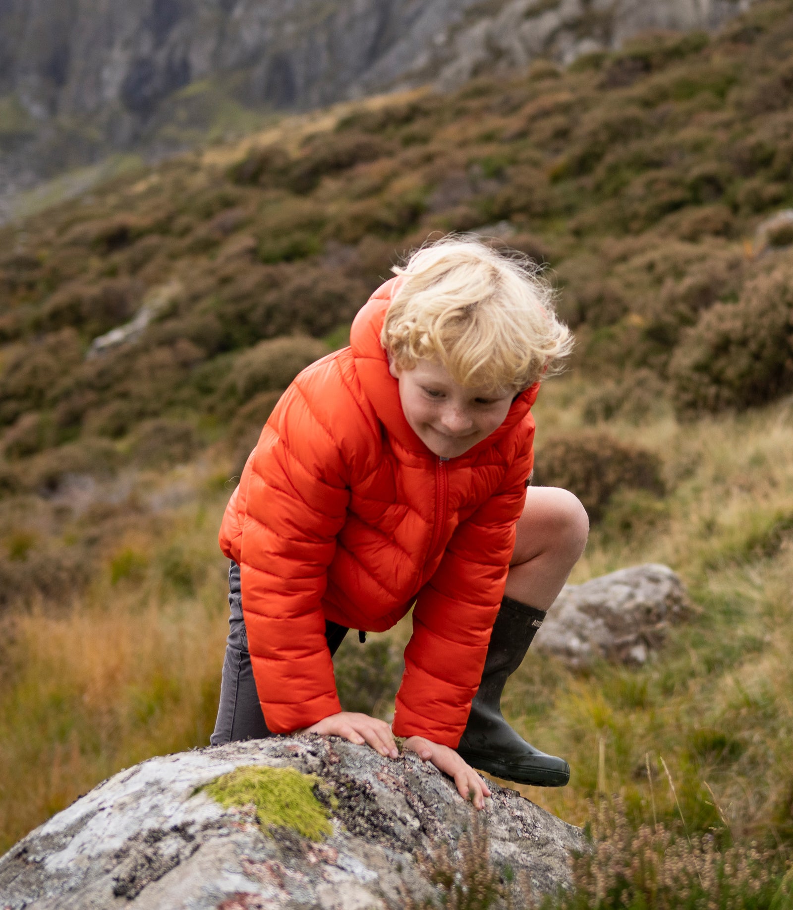 Expedition Orange Pack-a-Way Mountain Puffer