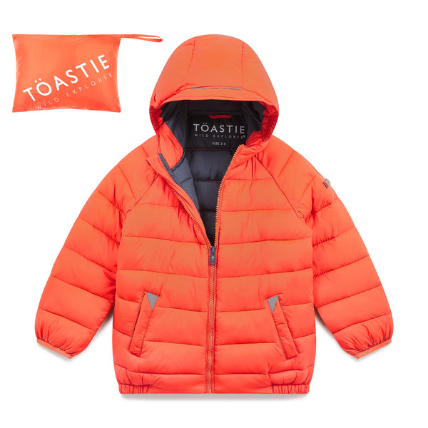 Expedition Orange Pack-a-Way Mountain Puffer