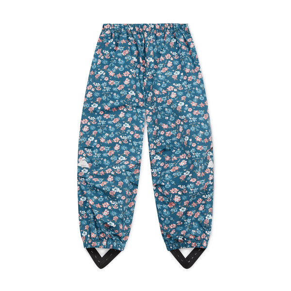 Floral Blue Rose Garden Waterproof Trousers