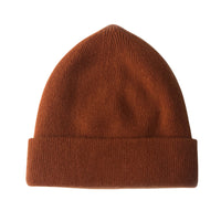 RUST CASHMERE BEANIE