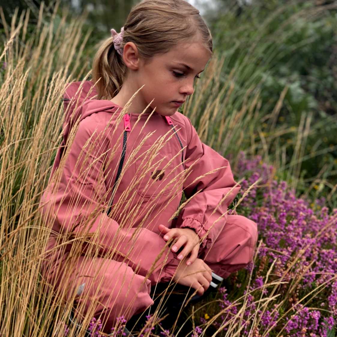 Rose Pink Waterproof Packable Puddlesuit