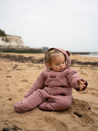 Damask Pink Quilted Onesie