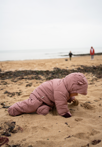 Damask Pink Quilted Onesie