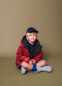 Ink Navy | Burgundy EcoReversible Puffer 1-6yrs only