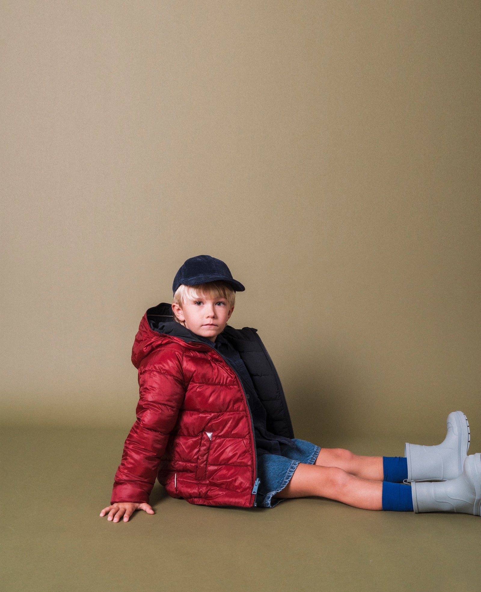 Ink Navy | Burgundy EcoReversible Puffer 1-6yrs only