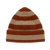 TAMARIND STRIPE CASHMERE BEANIE