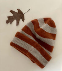 TAMARIND STRIPE CASHMERE BEANIE